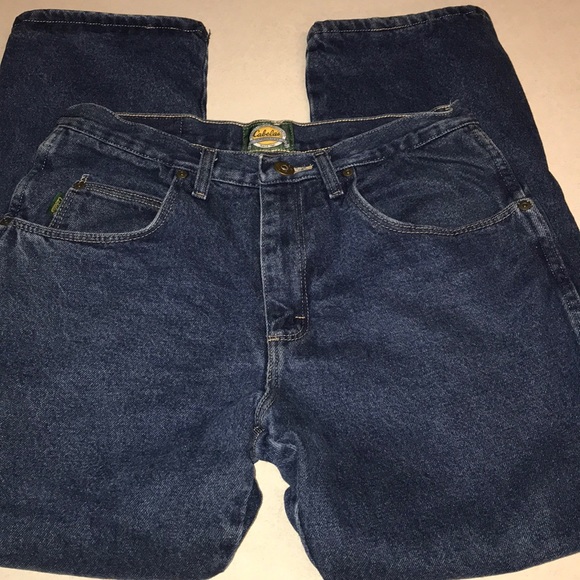 cabelas lined jeans